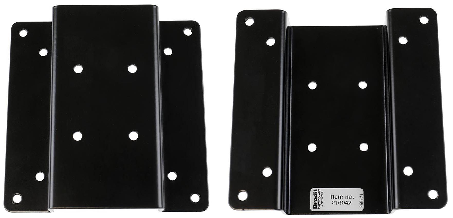 Brodit dual Vesa 75/100mm mount with AMPS hole-raised- metal