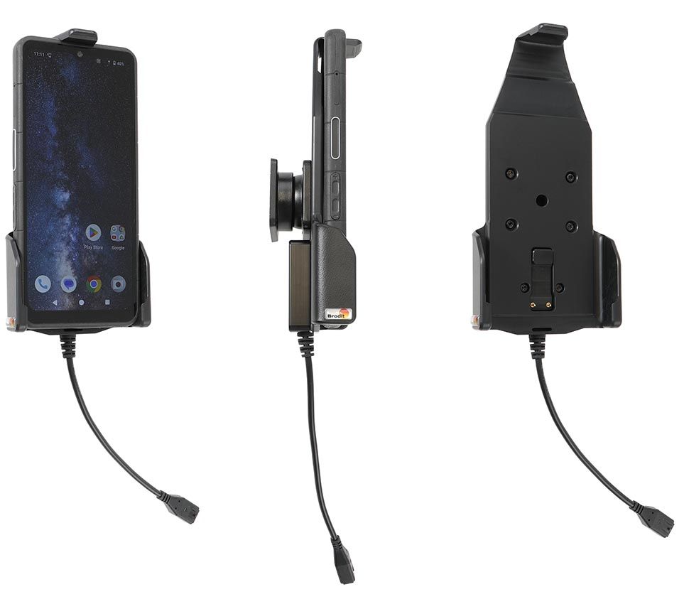 Brodit active holder Sonim XP Pro-pogo pins-Only cable