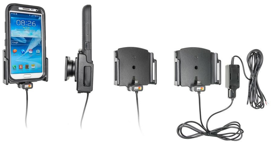 Brodit h/l micro-usb verstelb 75-89/12-16mm usb-A fixed