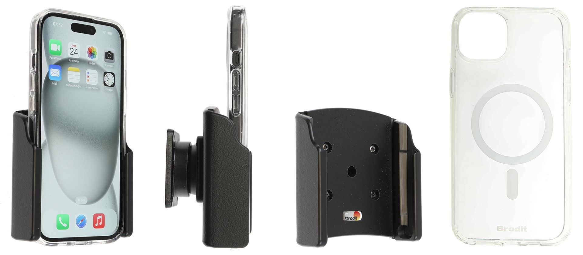 Brodit houder Apple iPhone 15 with Magnetic case