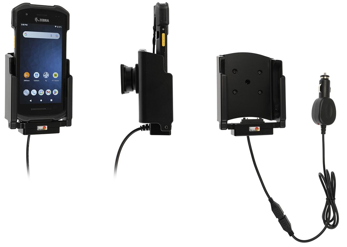 Brodit houder/lader Zebra TC21/TC26 with boot/pogo/cig.plug
