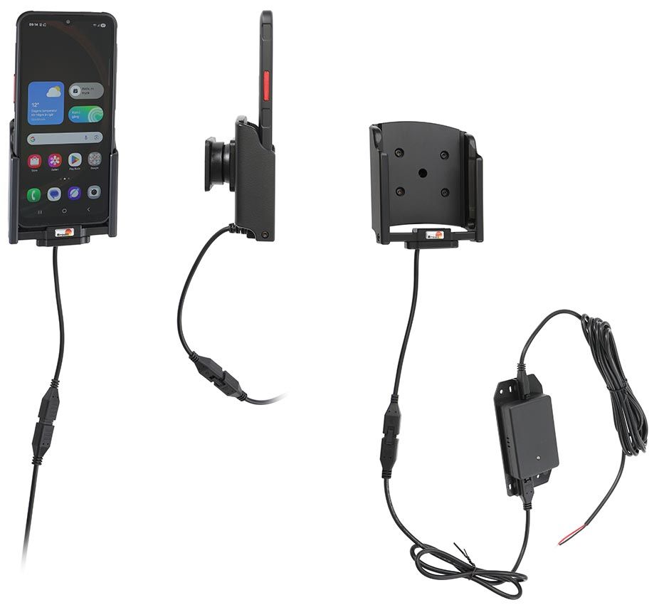 Brodit houder/lader Samsung XCover 7 Pro fixed install.-pogo