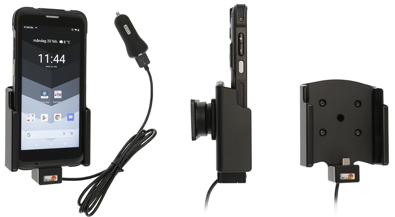 Brodit houder/lader Webfleet Pro M USB sig.plug-3A