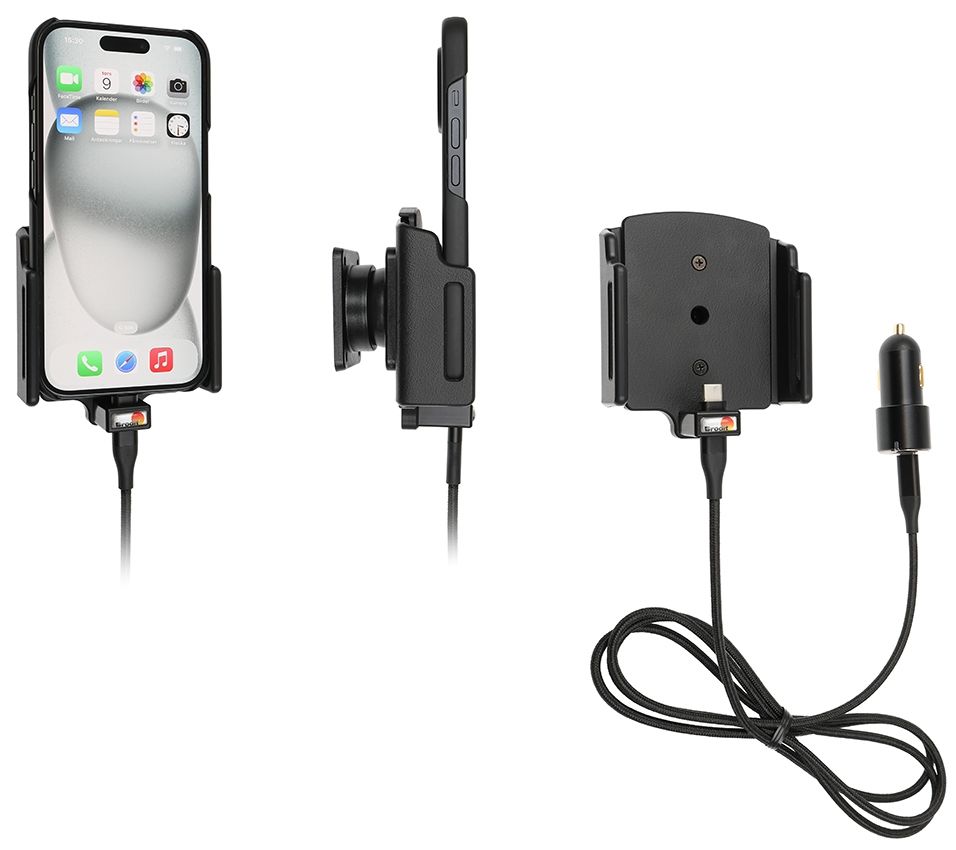 Brodit h/l usb-C verstelb 70-83/6-10mm usb-C sig. iPh 15-
