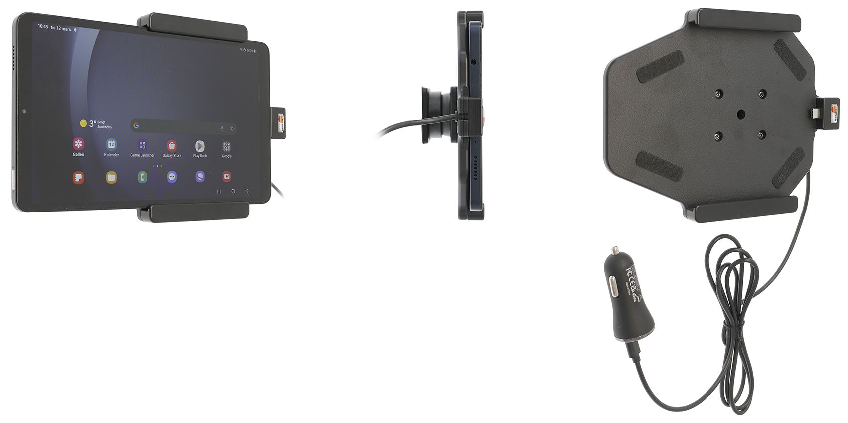 Brodit houder/lader Samsung Tab A9 SM-X110/115 USB sig. plug