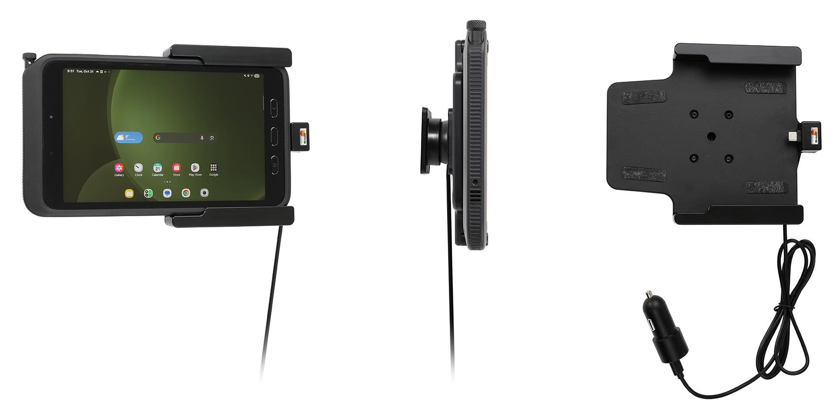 Brodit houder/lader Samsung Tab Active 5 USB sig.plug