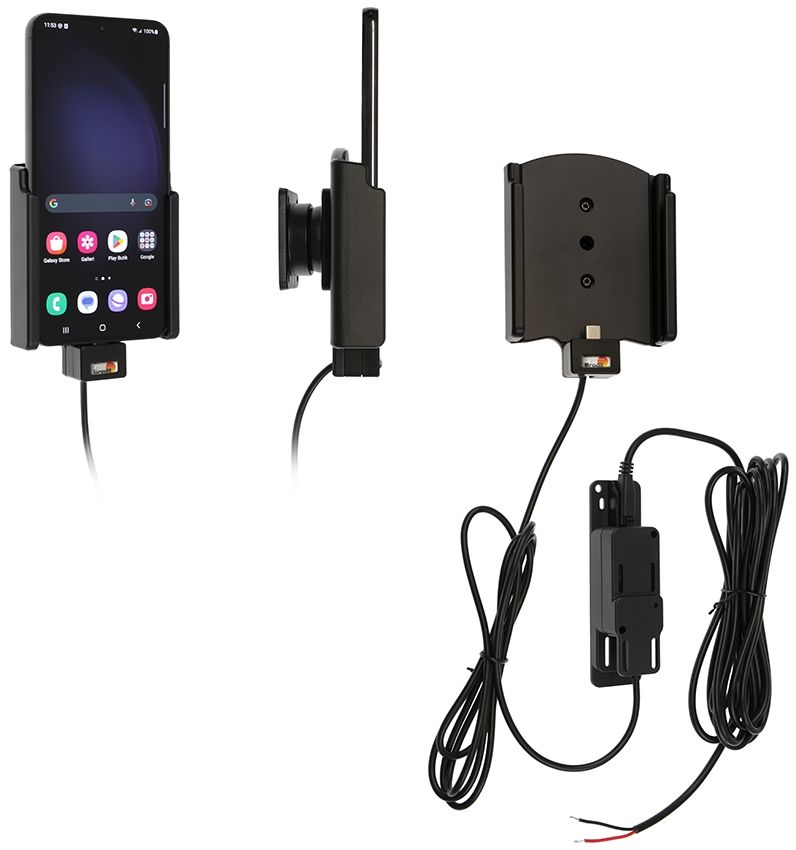 Brodit houder/lader Samsung Galaxy S23 Plus -fixed instal.