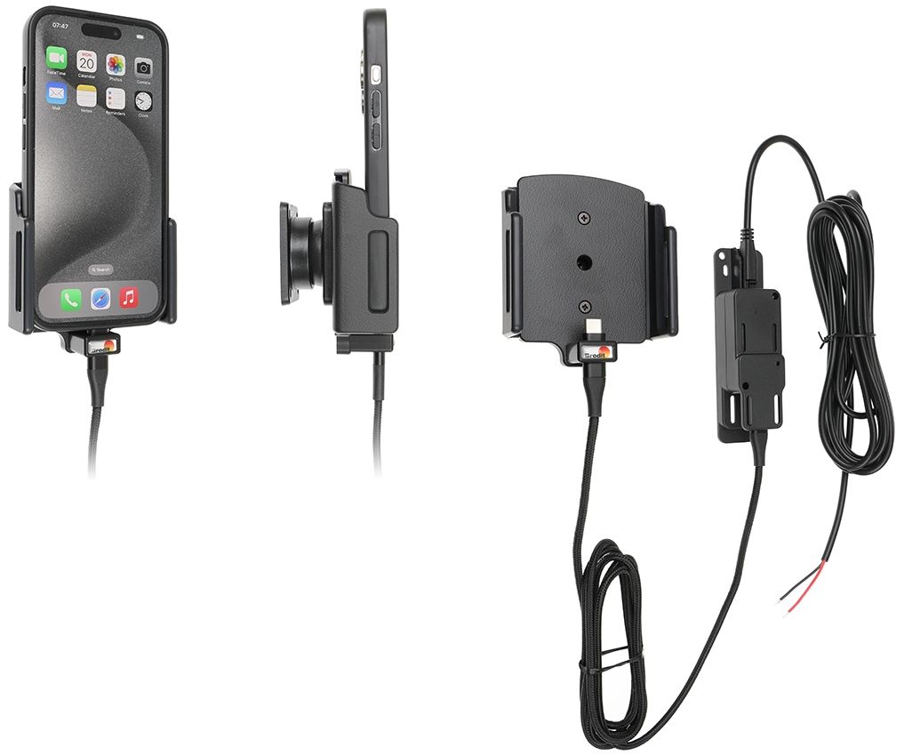 Brodit h/l usb-C verstelb 70-83/8-12mm usb-C fixed iPh 15-