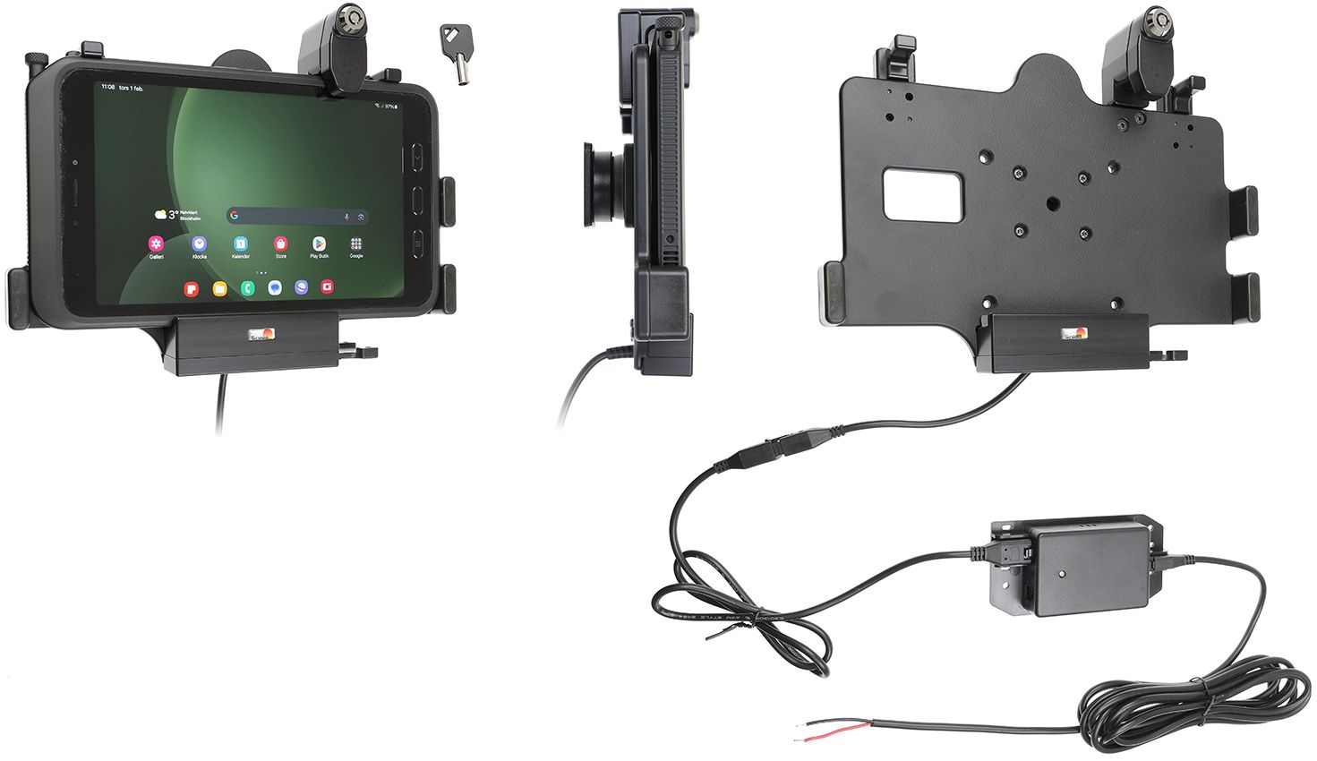 Brodit h/l Samsung Galaxy Tab Active 3/5 fixed LOCK-USB host