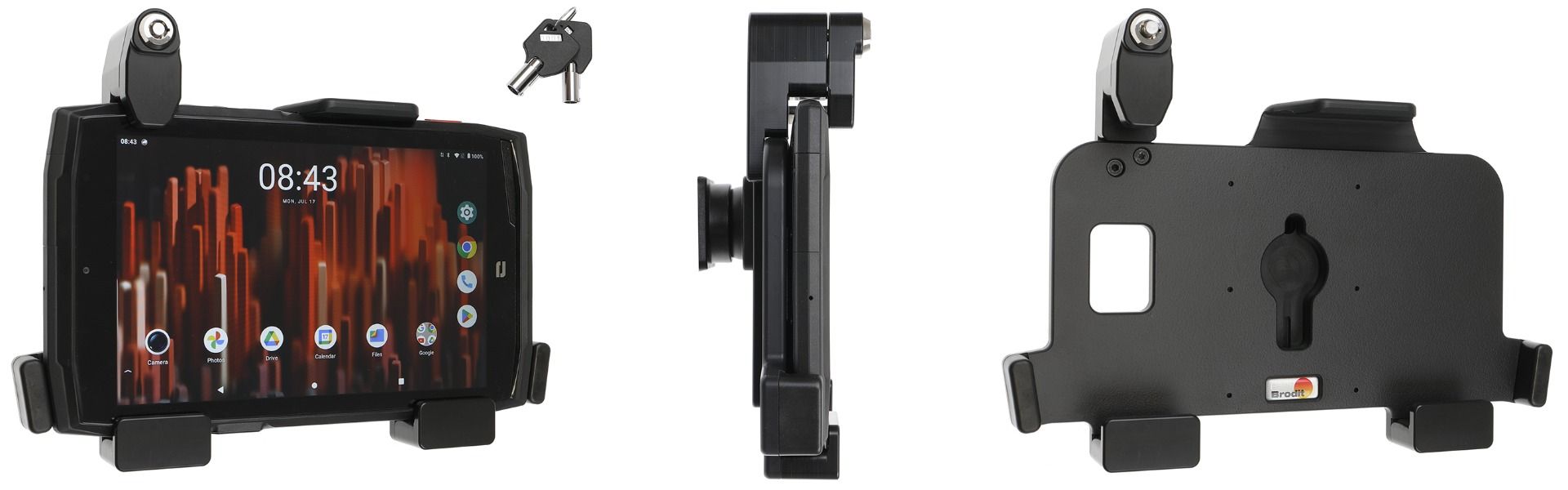 Brodit Crosscall Core T5  keylock/ for use X-Cable