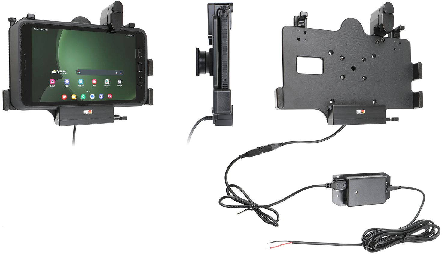 Brodit h/l Samsung Tab Active 3/5 veerweerstand-fixed USB