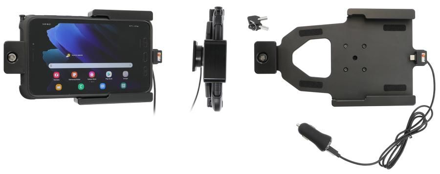 Brodit h/l Samsung Tab Active 2/3 USB sig.plug LOCK-keys