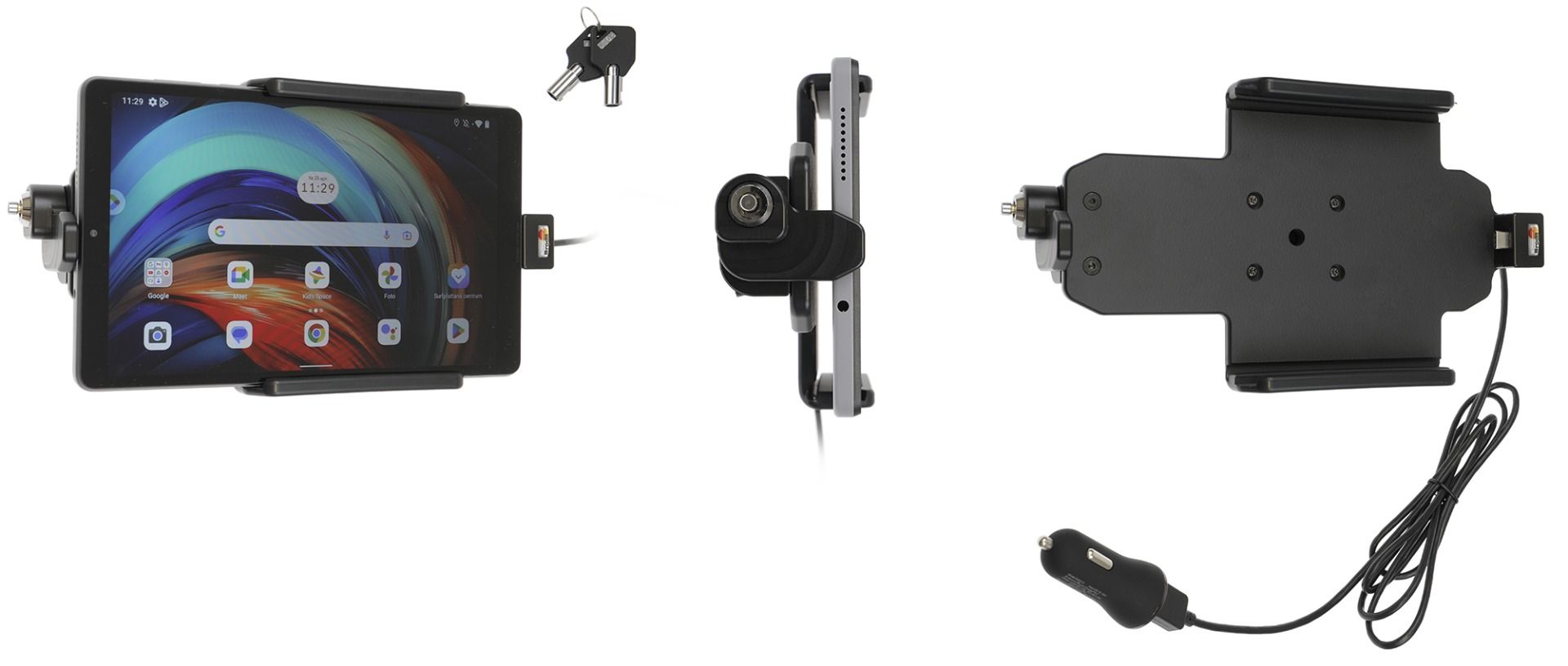 Brodit h/l Lenovo Tab M8 4th Gen. USB sig.plug LOCK-keys
